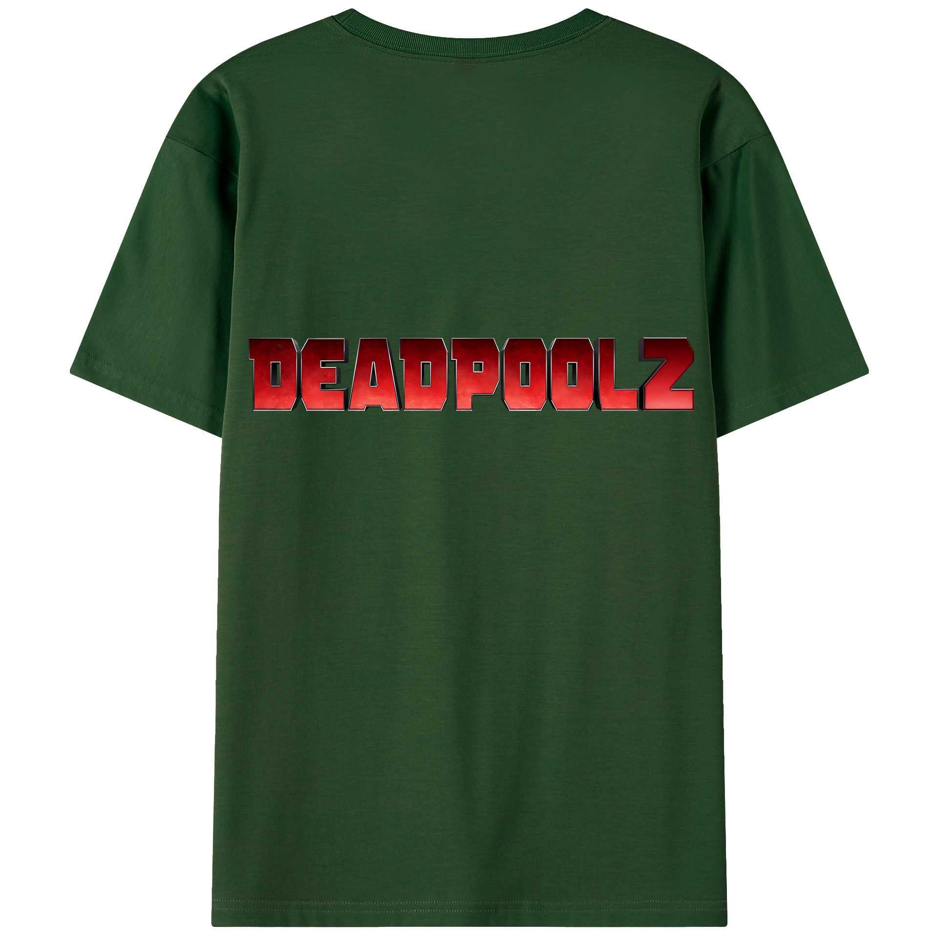 （画像用） Deadpool デッドプール 綿100％半袖Tシャツ（背面プリント）
